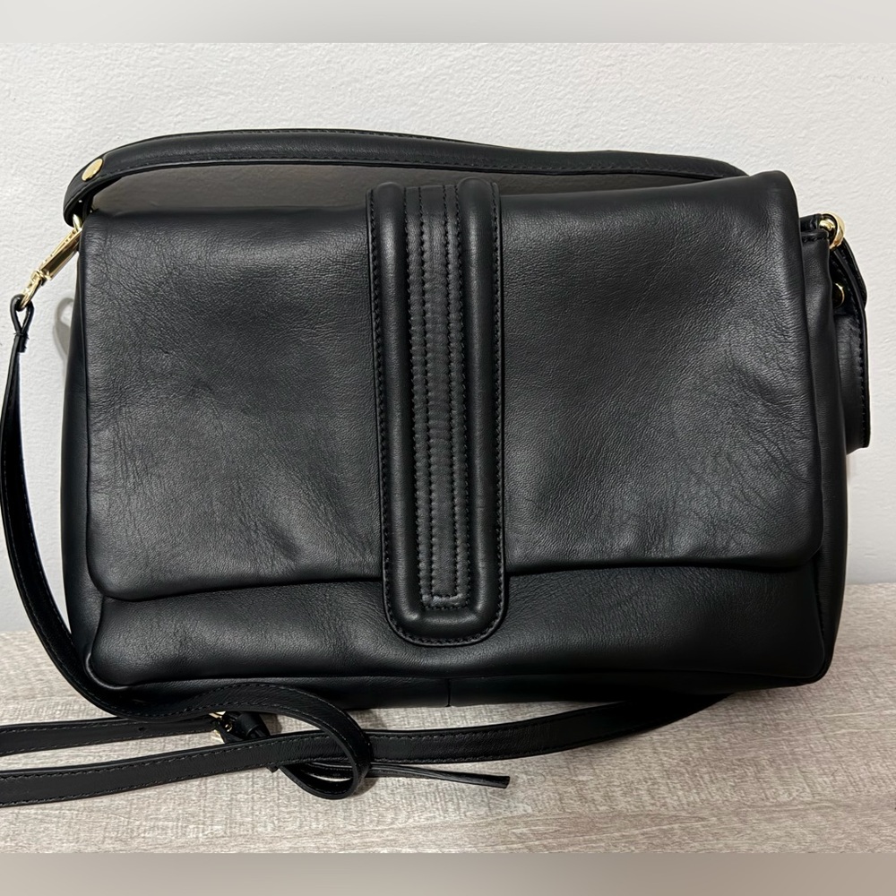 Vintage leather shoulder/crossbody bag by Centaurea. Made in Italy, Like New - Picture 4 of 11